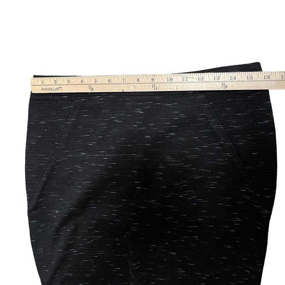 Fenn Wright Manson Woman 8 Skirt Black Winter White Straight Pencil Stretch Zip - Picture 6 of 7
